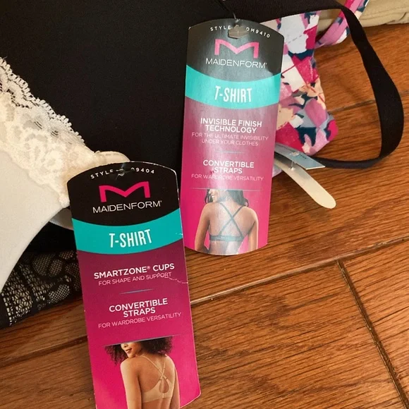 NWT 2 Maidenform and 1 Hanes TSHIRT soft bra.